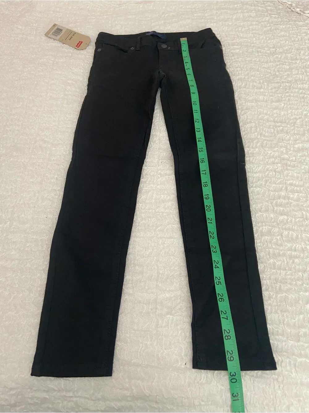 NWT LEVIS BLACK KNIT GIRLS JEANS